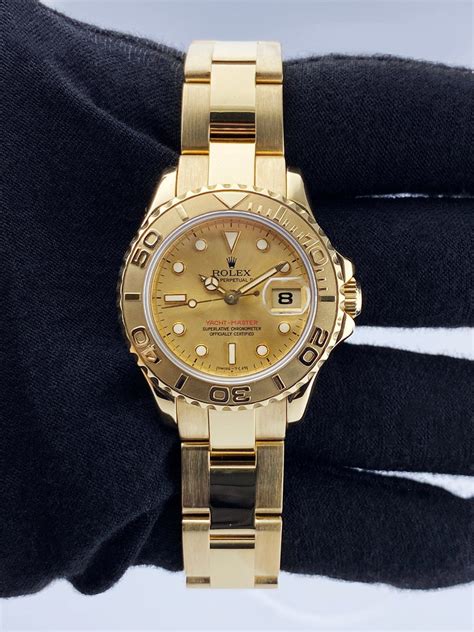 ladies rolex mod 69628|Rolex Yacht Master 69628 Champagne Dial 18K Yellow Gold .